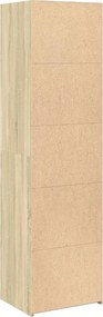 vidaXL Ντουλάπι Sonoma δρυς 50x41x185 εκ. από Επεξεργασμένο Ξύλο