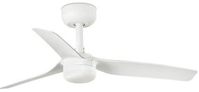 Ανεμιστήρας Οροφής Mini Punt S 33820-1TW D90cm 10W 2700/ 4000/ 6000K 480lm White Faro Barcelona Διάμετρος 90cm