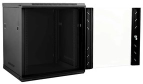vidaXL Ντουλάπα δικτύου με αποθήκευση Μαύρο 53 x 60 x 60 εκ Ατσάλι