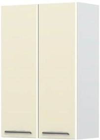 Ντουλάπι κρεμαστό Modena V9-60-2K-Λευκό - Μπεζ - 60.00Χ32.00Χ91.00cm