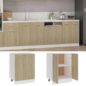 vidaXL Ντουλάπι Δαπέδου Lyon Sonoma Δρυς 60 x 46 x 81,5 εκ. Επεξ. Ξύλο