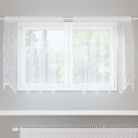 vidaXL Κουρτίνα Δαντέλας Λευκό 120 x 150 cm Πολυεστέρας