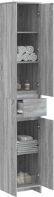 vidaXL Ντουλάπι Μπάνιου Γκρι Sonoma 30 x 33 x 190 εκ.