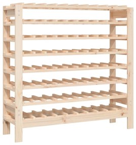 vidaXL Ραφιέρα Κρασιών 109,5x30x107,5 εκ. από Μασίφ Ξύλο Πεύκου