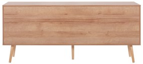 Μπουφές Colm Μελαμίνης &amp; Συνθετικό Rattan Στις 4 Πόρτες 160x39,5x71Yεκ.