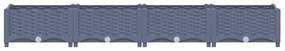 vidaXL Ζαρντινιέρα 160 x 40 x 23 εκ. από Πολυπροπυλένιο