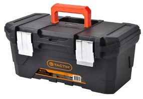 Tactix 320341GP Εργαλειοθήκη Πλαστική, με ένα αποσπώμενο ράφι &amp; κλιπς μεταλλικά 40.8 ×22.1 × 18.7cm