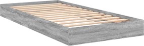 vidaXL Κρεβάτι δαπέδου Γκρι Sonoma 80 x 200 cm Επεξεργασμένο Ξύλο