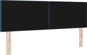 vidaXL Κεφαλάρι με κεφαλάρι Μπλε 144 cm Τεχνητό Δέρμα