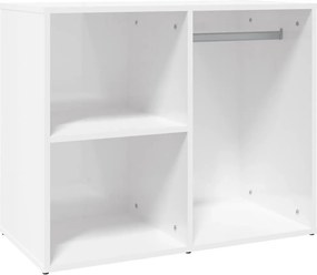vidaXL Ντουλάπι Γυαλιστερό Λευκό 80 x 40 x 65 εκ. Επεξεργασμένο Ξύλο
