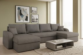 Γωνιακός καναπές Kris U-Gkri Skouro