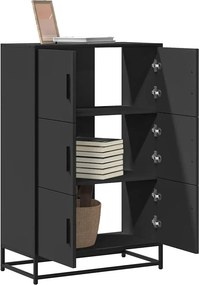 vidaXL Ντουλάπι Μαύρο από 68x35x106,5 cm Επεξεργασμένο Ξύλο μέταλλο