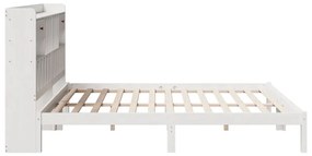 vidaXL Κρεβάτι Βιβλιοθήκη Χωρίς Στρώμα 180x200 εκ Μασίφ Ξύλο Πεύκου