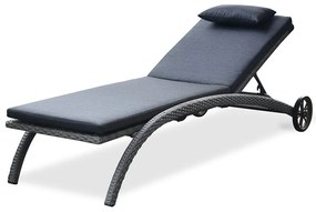 Ξαπλώστρα 176211 Anthracite 210X70X40/98 cm