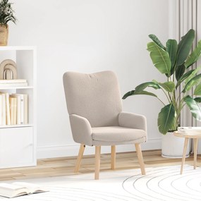 vidaXL Καρέκλα Χαλάρωσης Ανοιχτό Γκρι Μοιάζουσα με Μαλλί