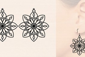 Σετ των 3 Intra απο ξύλο plywood 3mm-4mm πάχος – Γαμήλια Ξύλινα Σκουλαρίκια Δίασταση 5x5 cm INTRAFABR-118707946