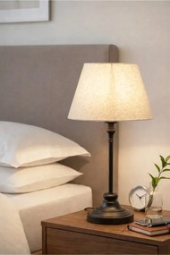 Stewehome Μεταλλικό φωτιστικό με υφασμάτινο καπέλο