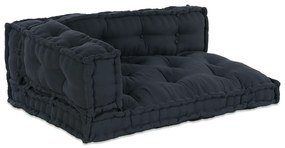 vidaXL Μαξιλάρι Σαλονιού Παλέτας 3 pcs Ανθρακί Large Βαμβάκι