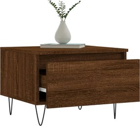 vidaXL Τραπεζάκια Σαλονιού 2 τεμ. Καφέ Δρυς 50x46x35 εκ. Επεξ. Ξύλο