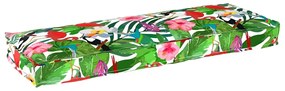 vidaXL Μαξιλάρι παλέτας για πάγκο Floral Πολύχρωμο 120 x 40 x 8 εκ