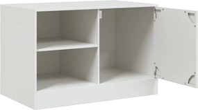 vidaXL Έπιπλο Τηλεόρασης Λευκό 67x39x44 εκ. από Χάλυβα