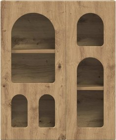 vidaXL Κρεμαστό ντουλάπι με ράφι Artisan Oak 59 x 20 x 71.5 εκ