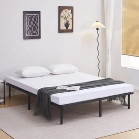 ΚΡΕΒΑΤΙ-ΥΠΟΣΤΡΩΜΑ ΔΙΠΛΟ MARKY HM694.01 ΜΕΤΑΛΛΙΚΟ ΜΑΥΡΟ ΓΙΑ ΣΤΡΩΜΑ 200x160εκ