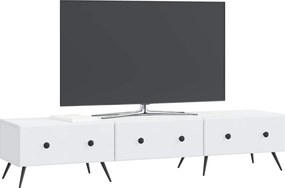 vidaXL Ντουλάπι TV Λευκό 147 x 34,5 x 30 εκ Επεξεργασμένο Ξύλο