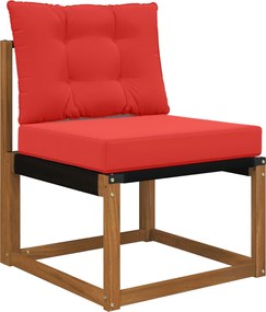 vidaXL Μαξιλάρι Καναπέ Εξωτερικού Χώρου 2 pcs Κόκκινο Πολυεστέρας