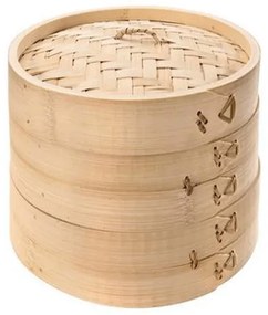 Ατμομάγειρας 2 Επιπέδων Bamboo Nikko 389530 20,5x14cm Natural Tescoma Bamboo