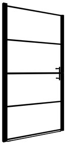 Πόρτα Ντουζιέρας Μαύρη 100 x 178 εκ. Αμμοβολισμένο Ψημένο Γυαλί