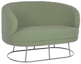 ΚΑΝΑΠΕΣ 2ΘΕΣΙΟΣ ARIEN HM8492.27 ΦΥΣΤΙΚΙ ΜΠΟΥΚΛΕ ΜΕ ΑΣΗΜΙ ΒΑΣΗ 130x75x85Υ εκ.