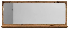 vidaXL Ράφι Καθρέφτη Παλιό Ξύλο 90 x 10.5 x 37 cm Επεξεργασμένο ξύλο