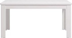 Τραπέζι Τραπεζαρίας Επεκτεινόμενο Jersey Λευκό 160(200)x91,5x76,5 εκ.