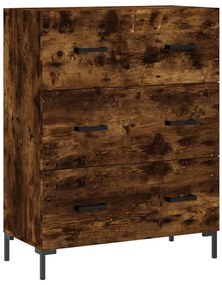 vidaXL Ντουλάπι Καπνιστή Δρυς 69,5x34x180 εκ. από Επεξεργασμένο Ξύλο