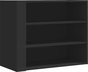 vidaXL Ντουλάπι Τοίχου Μαύρο 75x35x60 εκ. από Επεξεργασμένο Ξύλο