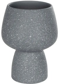 Βάζο Samui 21271 16x16x20cm Grey GloboStar Κεραμικό