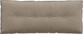 vidaXL Μαξιλάρι Πλάτης Taupe 120 x 50 cm Ύφασμα Μικροΐνας