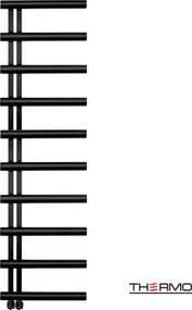 Thermo Accent Silk Black - Θερμαινομενη πετσετοκρεμάστρα - 50x180 cm