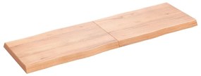 vidaXL Επιφ Τραπεζιού Αν Καφέ 160x50x(2-6)εκ.Ακατέργ. Μασίφ Ξύλο Δρυός