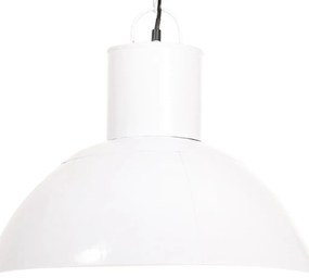 vidaXL Φωτιστικό Κρεμαστό Στρογγυλό 25 W Λευκό 48 εκ. Ε27