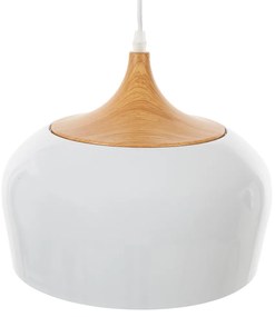 Artekko Aluminum Φωτιστικό Οροφής Μονόφωτο (Ε27) Λευκό Αλουμίνιο/Ξύλο (31x31x20)cm Artekko 023-3320