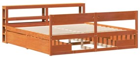 vidaXL Σκελετός Κρεβ. Χωρίς Στρώμα Καφέ Κεριού 180x200 εκ Μασίφ Πεύκο