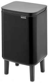 Κάδος Brabantia Bo Small Hi 1006641, 4 L, Ομαλό και αθόρυβο άνοιγμα, Αντιολισθητική βάση, Μαύρο