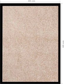 vidaXL Πατάκι Εισόδου Μπεζ 40 x 60 εκ.