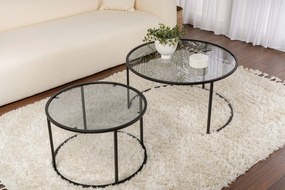 Coffee Table Set Aurum - 80, 60 - Black, Grey Black
Grey