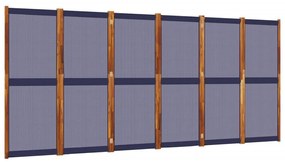 Διαχωριστικό Δωματίου με 6 Πάνελ Σκούρο Μπλε 420 x 180 εκ. - Μπλε