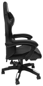 ΠΟΛΥΘΡΟΝΑ GAMING DARREN HM1203.04 ΜΑΥΡΟ-ΛΕΥΚΟ PVC &amp; NYLON 51x49x125Υεκ.