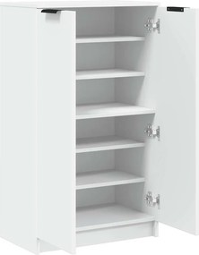vidaXL Παπουτσοθήκη Λευκή 59x35x100,5 εκ. από Επεξεργασμένο Ξύλο