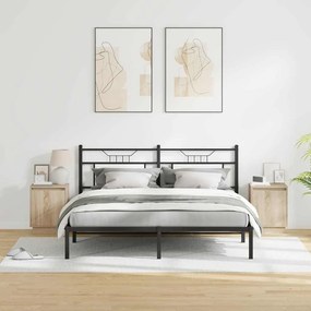 vidaXL Κομοδίνο 2 τμχ. Δρύς Sonoma 39 x 34,5 x 50 εκ.